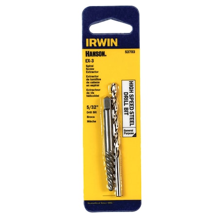 IRWIN Screw Extractor+Bit No.3 53703